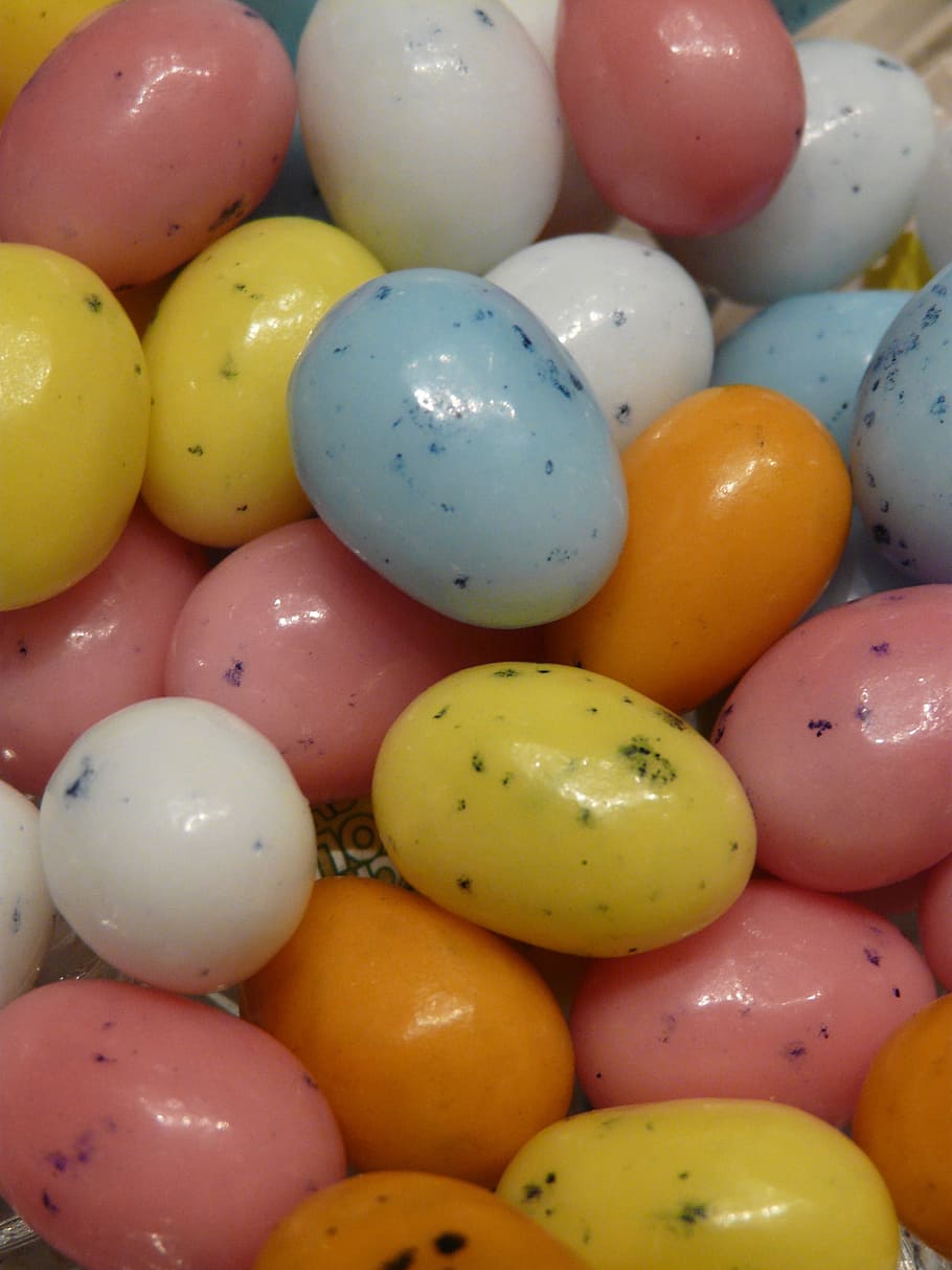 Sugar, Easter Eggs, sugar eggs, sweetness, brand, colorful HD wallpaper