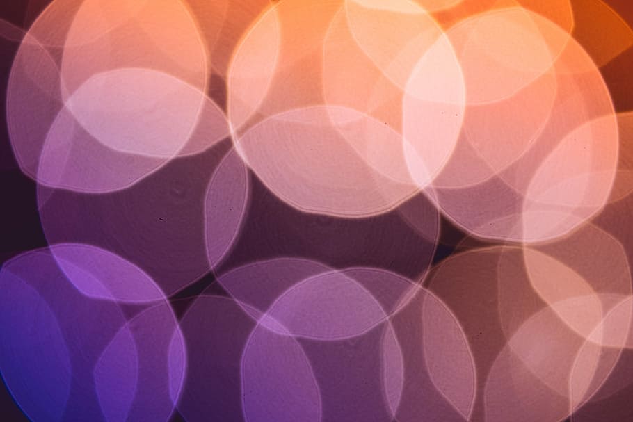 Crazy Real Lights Violet & Orange Colorful Bokeh, abstract, HD wallpaper