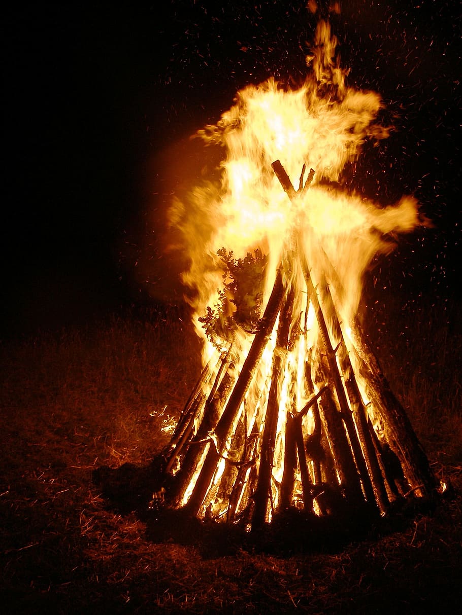 Midsummer, Solstice, Radio, Flame, Fire, summer solstice, customs HD wallpaper