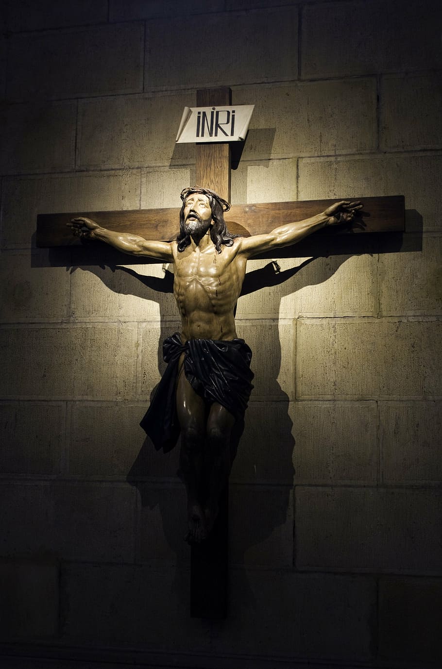 brown wooden crucifix, cross, christianity, faith, jesus, god, HD wallpaper