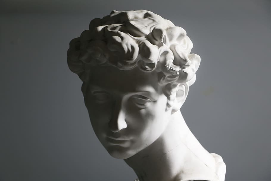 Plaster, Classical, Photography, Bust, art, greek, male, head HD wallpaper