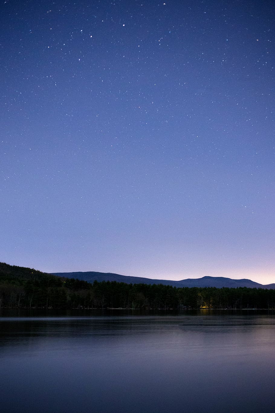 dark, dawn, dusk, evening, galaxy, lake, landscape, light, moon HD wallpaper