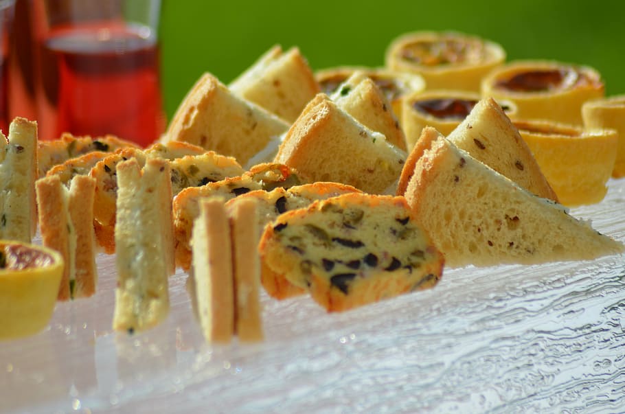 petit fours, aperitif, tasting, friendliness, bar, reception HD wallpaper