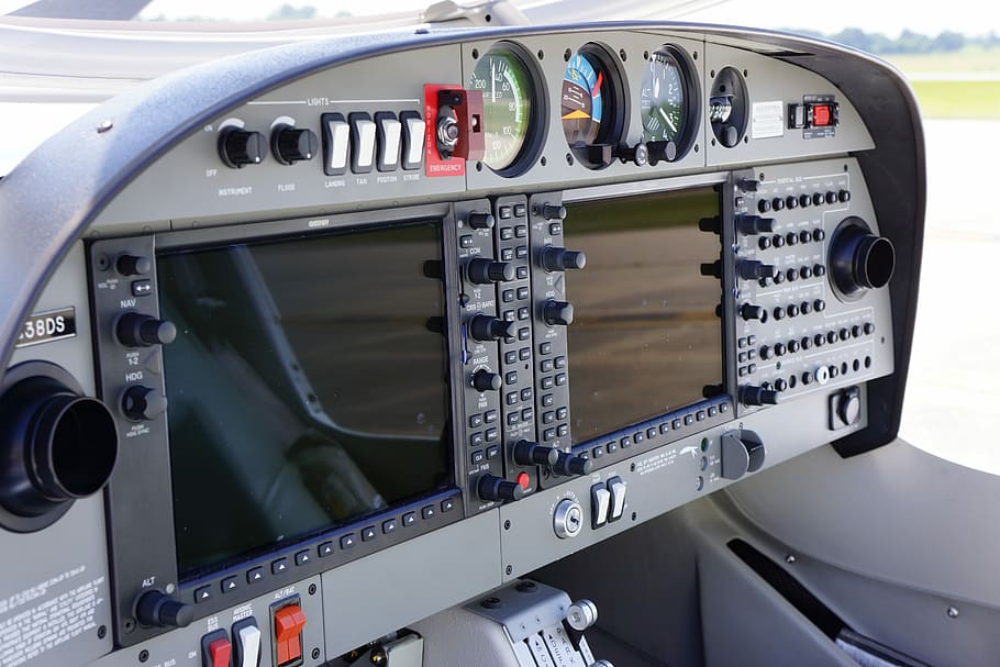Diamond, Cockpit, Airplane, transportation, vehicle part, no people HD wallpaper