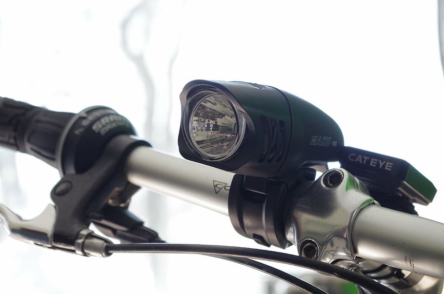 bike, handlebars, light, headlight, bicycle, white background HD wallpaper