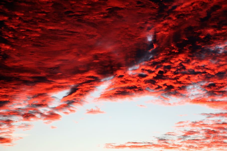 sky, afterglow, colored, light, abendstimmung, sunset, evening sky HD wallpaper