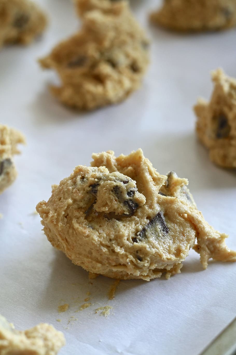 cooked food, cookie dough, raw, baking, kitchen, treat, cooking HD wallpaper