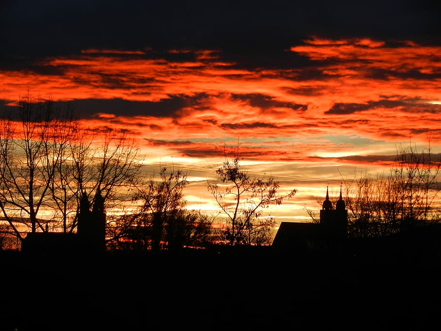Afterglow, Sunset, Romance, sky, evening sky, dusk, clouds form HD wallpaper
