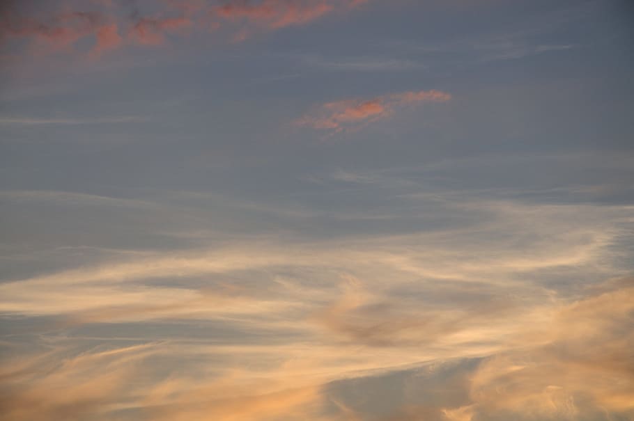 Sky, Clouds, Afterglow, nature, weather, blue, cloud - Sky HD wallpaper
