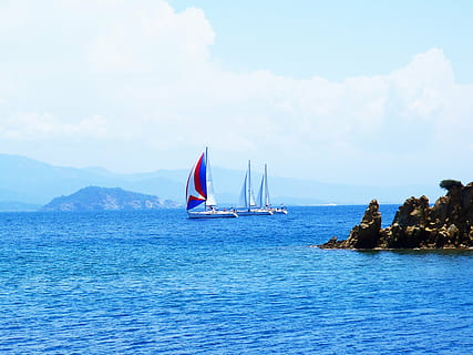 sea, ship, boot, water, powerboat, port, compass, sail, ocean HD wallpaper