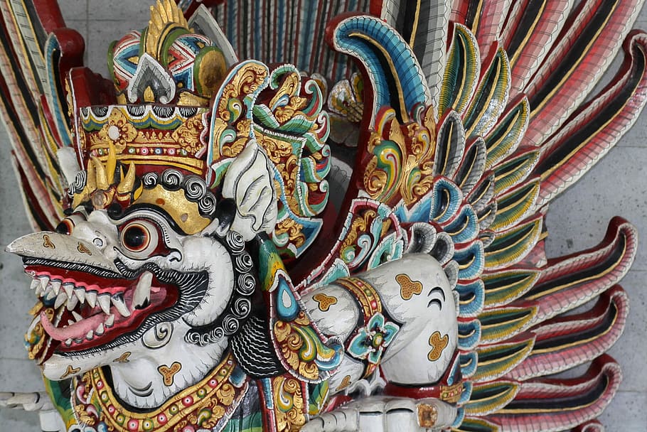 Bali, Culture, Hindus, Religion, Mask, barong, tradition, dragon, HD wallpaper