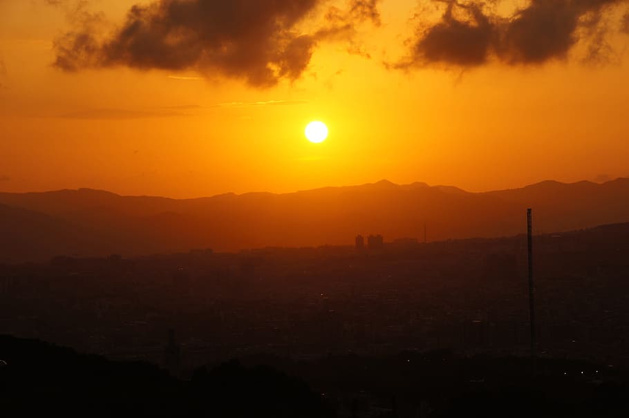 Spain, Sunset, Ronda, nature, dusk, sky, landscape, scenics HD wallpaper