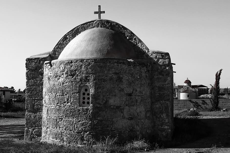 cyprus, xylotymbou, ayios vasilios, church, orthodox, architecture, HD wallpaper