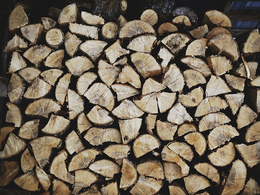 pile of firewoods, brown, cuts, collection, trees, trunk, log HD wallpaper