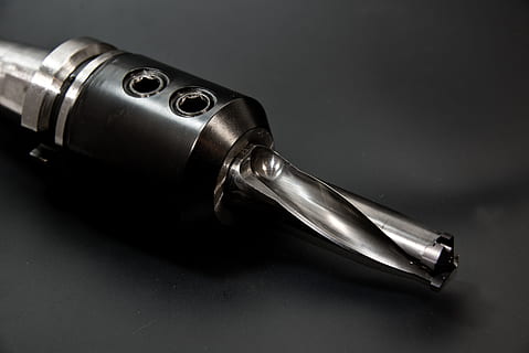 gray drill chuck with drill bit closeup photo, Milling Machine HD wallpaper