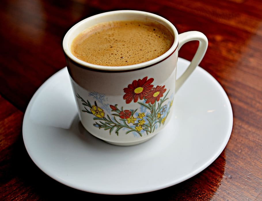 espresso, coffee, bistro, cup, hot, fresh, beverage, black HD wallpaper
