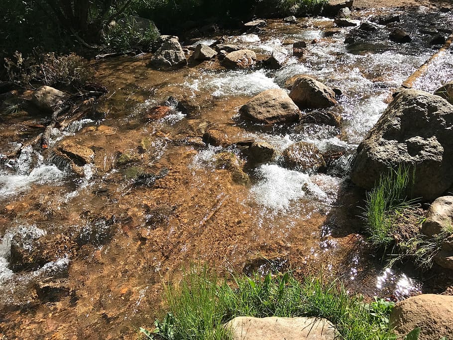 river, summer, trail, nature, outdoor, mountain, water, forest HD wallpaper