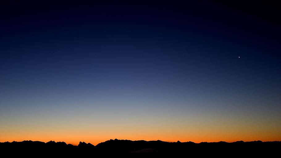 sky, nature, darkness, beauty in nature, scenics - nature, silhouette HD wallpaper