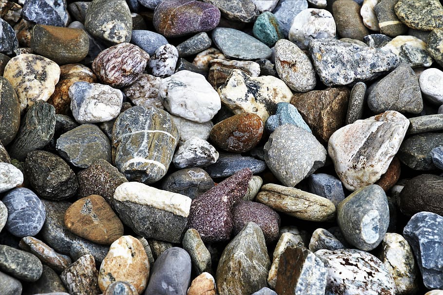 stone, rock, texture, nature, closeup, gravel, model, shape HD wallpaper