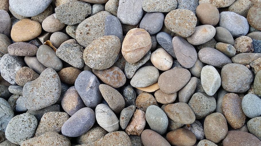 pebbles, background, stone, stone background, texture, abstract HD wallpaper