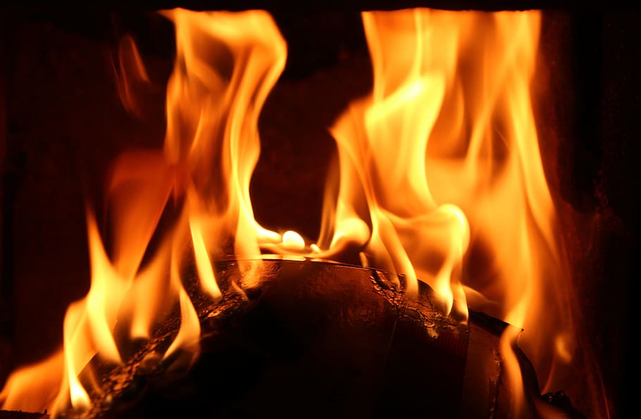 heat, fireplace, flames, inflammatory, hot, light, burn, energy HD wallpaper