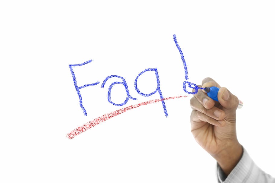 person writing Faq! text, help, support, questions, service HD wallpaper