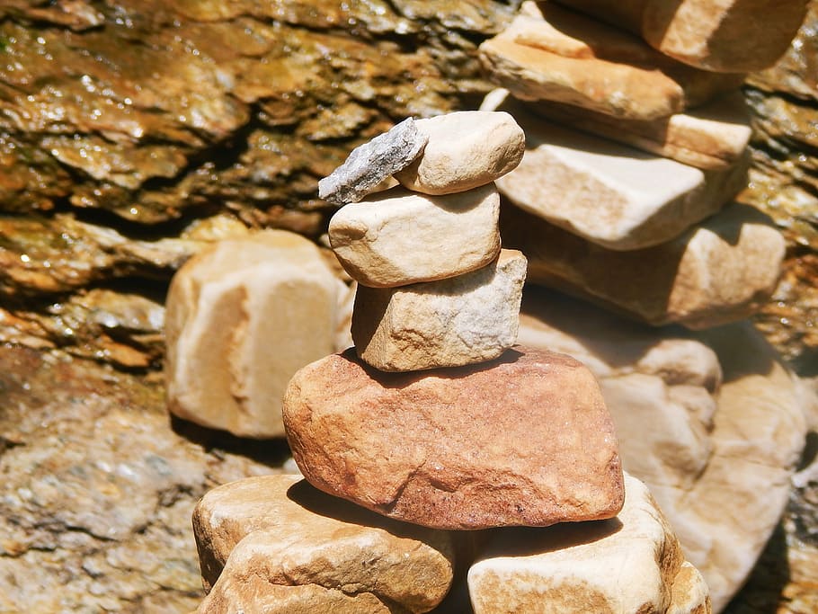 stones, balance, zen, nature, solid, rock, stack, stone - object HD wallpaper