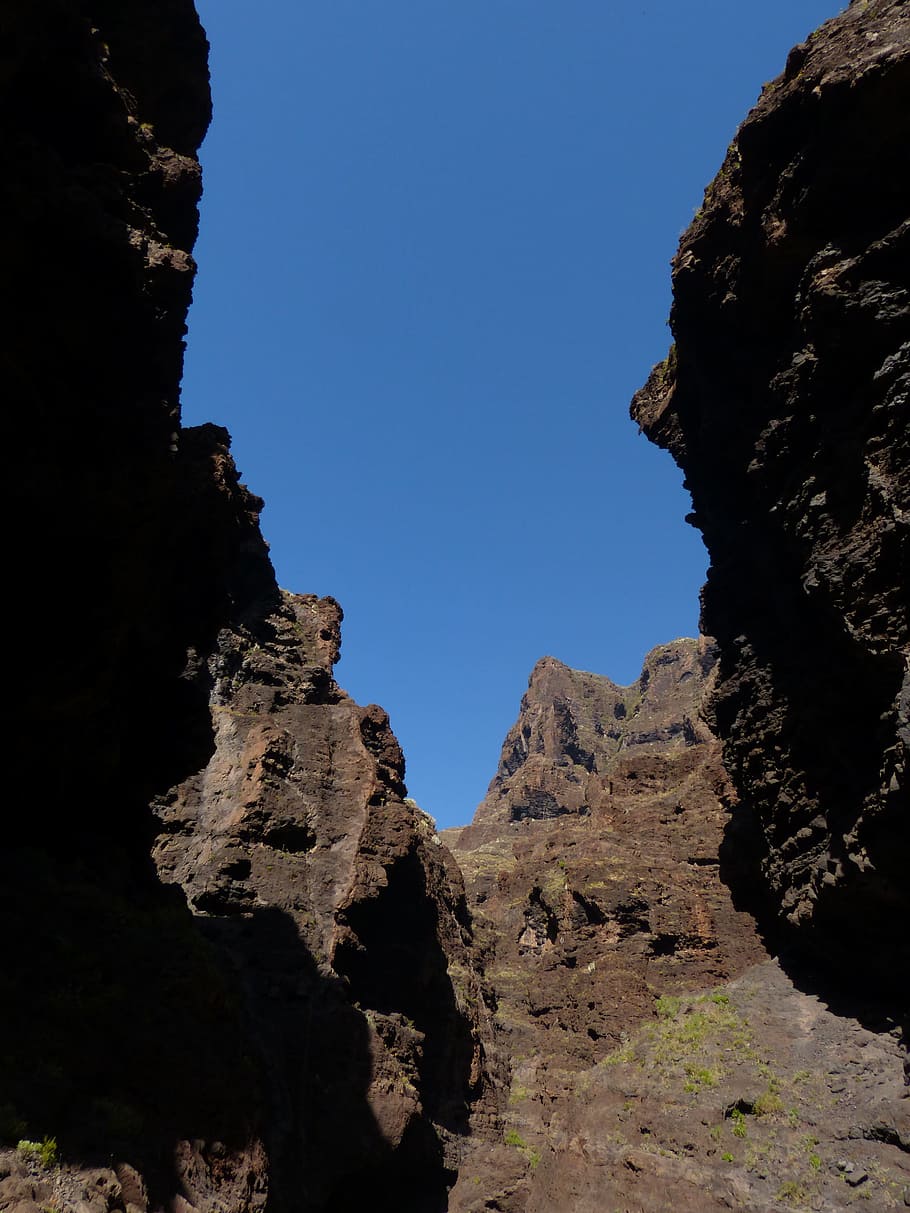 Masca, Ravine, Rock, Gorge, Hike, masca ravine, tenerife, canary islands HD wallpaper