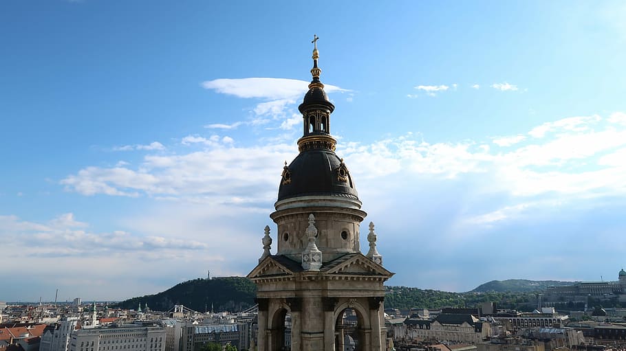 Budapest, Vista, Cityscape, church, summer, basilica, high ground HD wallpaper