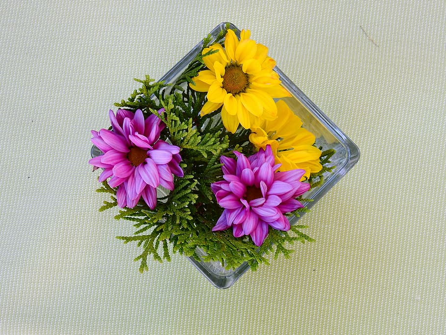 deco, decoration, table decorations, vase, flowers, decorative HD wallpaper
