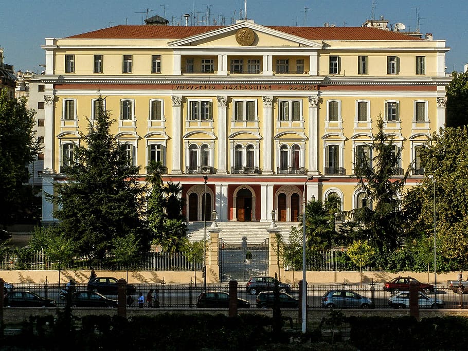 Ministry of Macedonia and Greece in Thessaloniki, building, photo, HD wallpaper