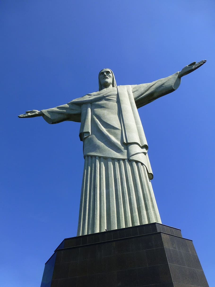 Brazil, Rio De Janeiro, Rio, Janeiro, monument, jesus, redeemer, HD wallpaper