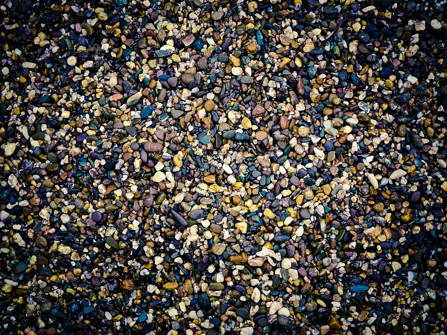 assorted-color pebbles lot, stones, steinchen, background, structure HD wallpaper