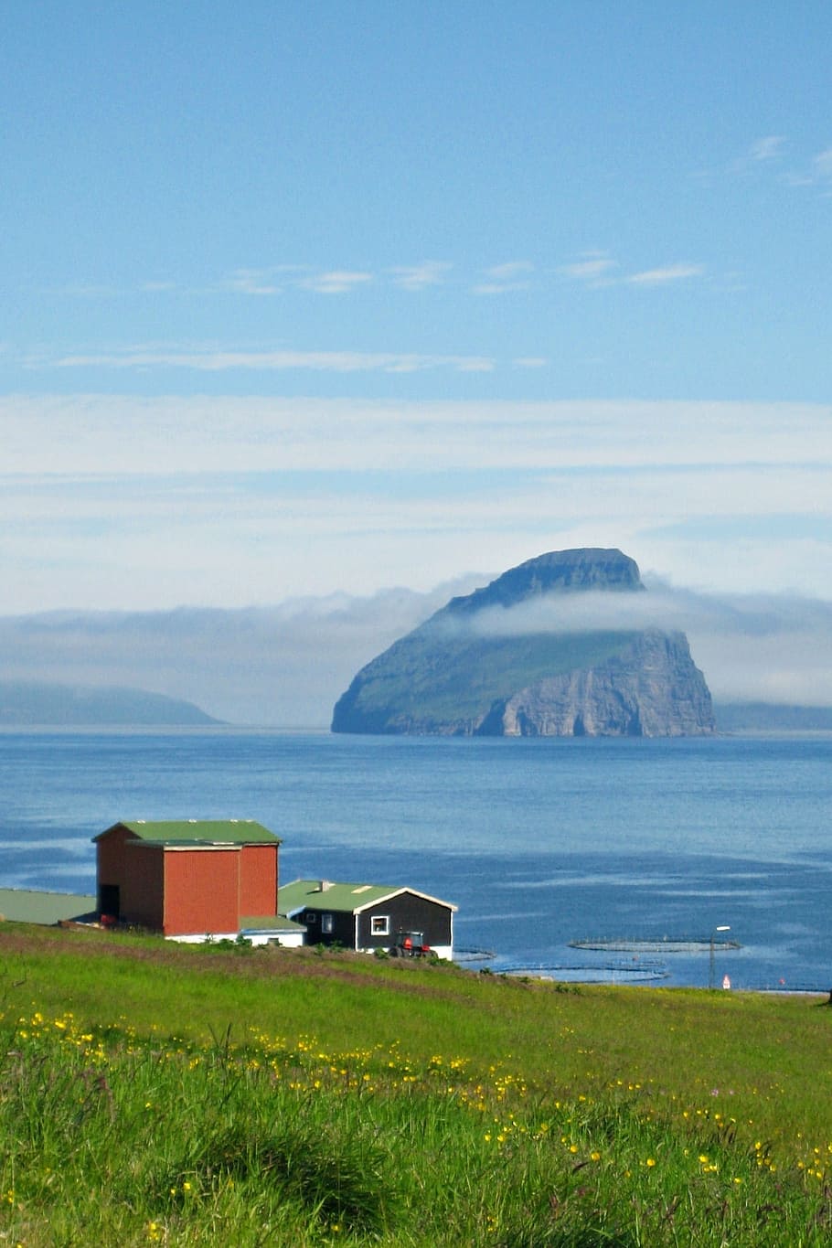 faroe, island, landscape, grass, sky, plant, scenics - nature HD wallpaper
