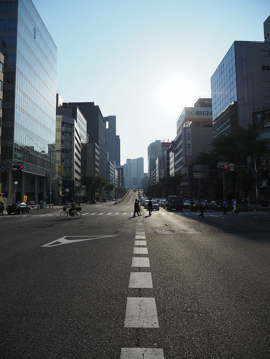 osaka, city, road, street, urban Scene, city Life, architecture HD wallpaper