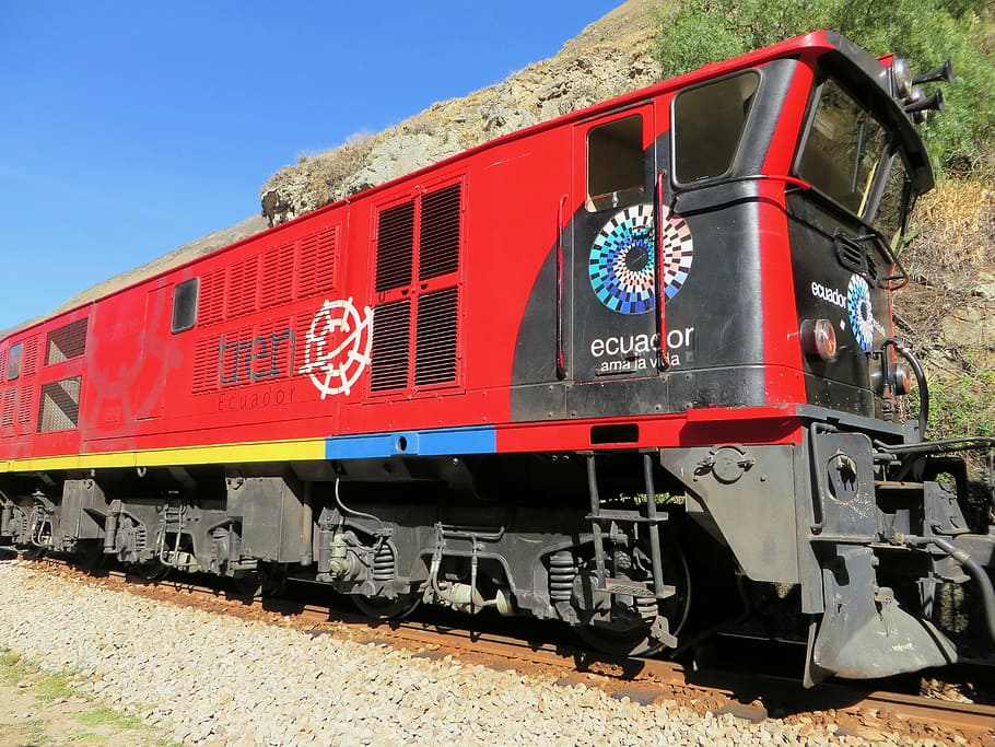 train near cliff, ecuador, andean train, alausi, devil's nose HD wallpaper