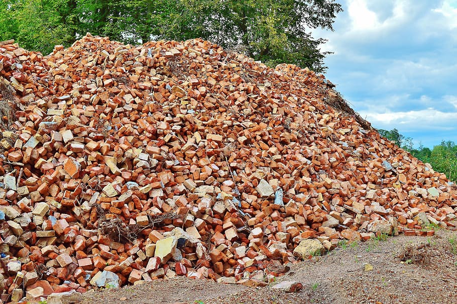 House Construction, construction material, brick, stones, agriculture HD wallpaper