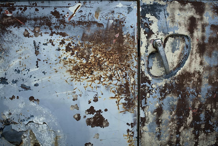 untitled, door, rusty, old, handle, doorknob, full frame, weathered HD wallpaper