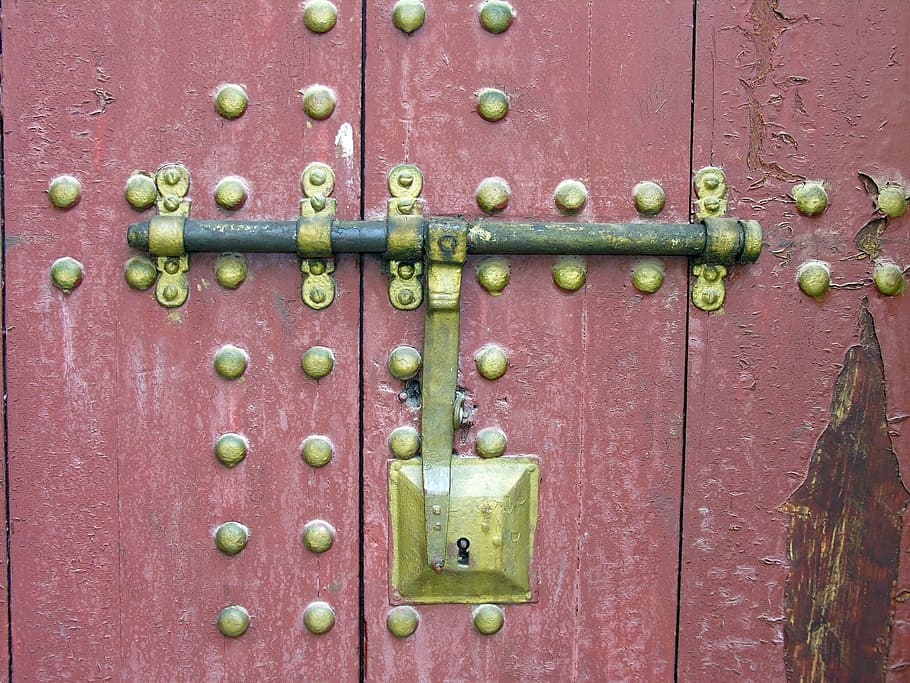 door, lock, wood, old, old door, entrance, no people, full frame HD wallpaper