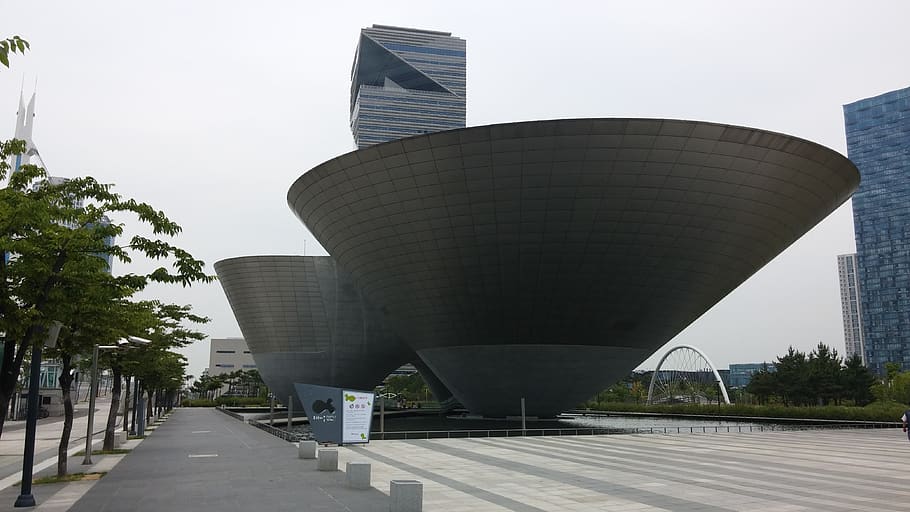 songdo, incheon, tri-ball, built structure, architecture, building exterior, HD wallpaper