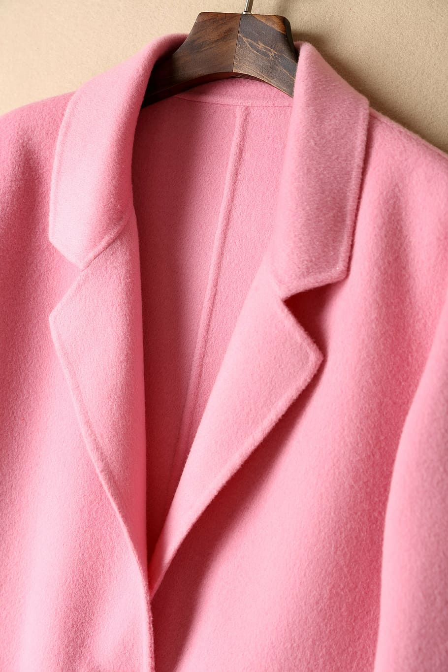 women's pink notched lapel blazer, clothing, loading, figure HD wallpaper