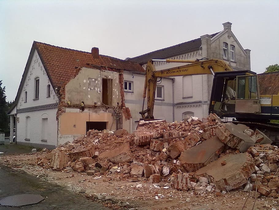Abort, House Demolition, renovation, dilapidated, building, HD wallpaper