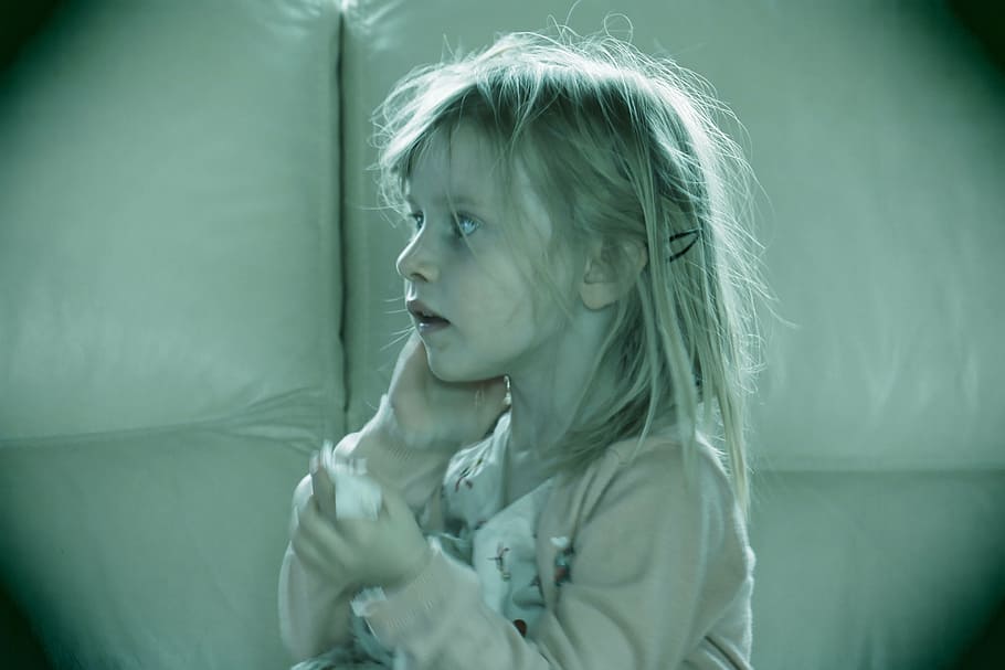 children, filter, grey, one person, blond hair, childhood, headshot HD wallpaper