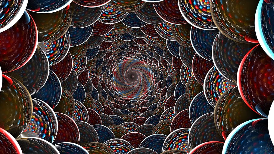 illuminated, design, 3d, multi colored, pattern, backgrounds HD wallpaper