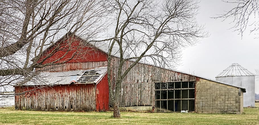 barn, rustic, barns, ohio, digital art, rural, scenic, country HD wallpaper