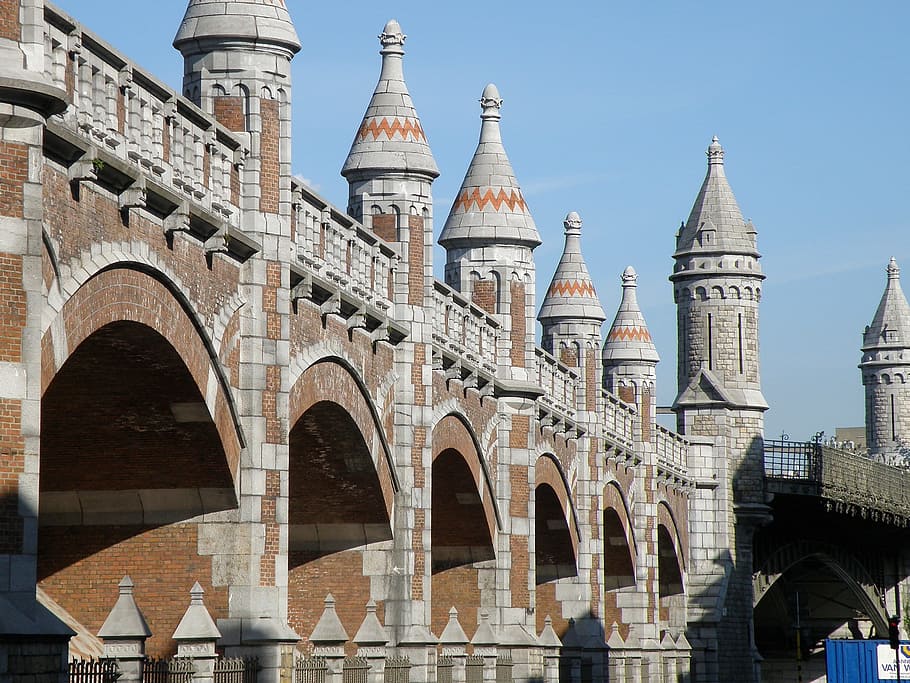 Antwerp, Belgium, Clouds, Bridge, sky, structure, architecture HD wallpaper