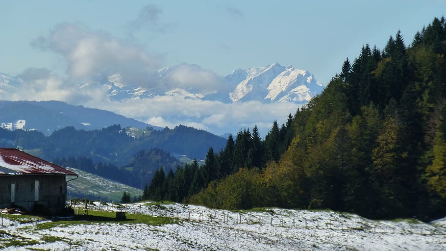 allgäu, winter blast, snow, mountains, panorama, alpe, switzerland säntis, HD wallpaper