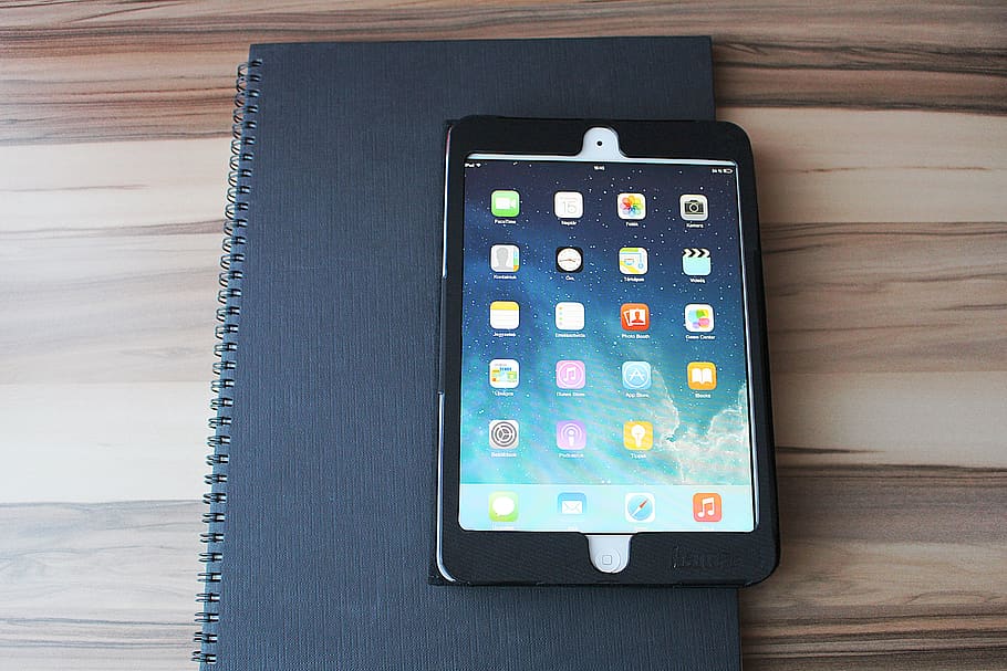 ipad, tablet, touch screen, notebook, office, home office, computer HD wallpaper