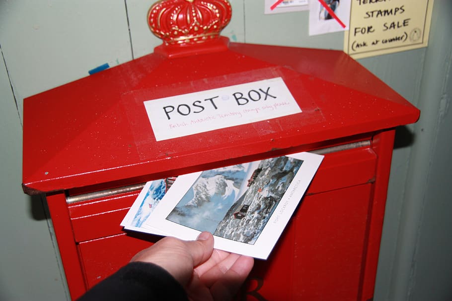 mailbox, map, human hand, red, communication, human body part HD wallpaper