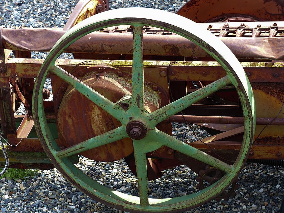 Old, Harrow, Detail, Agriculture, rusty, ancient, heritage HD wallpaper